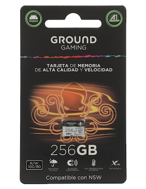 Memoria Micro SD Ground Gaming capacidad 256 GB