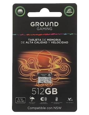 Memoria Micro SD Ground Gaming capacidad 512 GB
