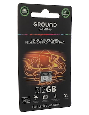 Memoria Micro SD Ground Gaming capacidad 512 GB