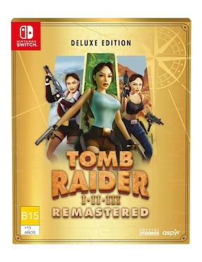 Tomb Raider I-III Remastered Starring Lara Croft Deluxe Para Nintendo Switch Físico