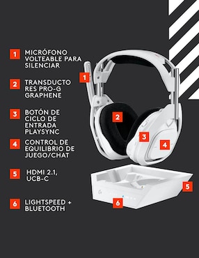 Audífonos Over-Ear Astro A50 X inalámbricos