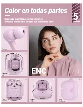 Audífonos In-Ear Wünd inalámbricos con cancelación de ruido