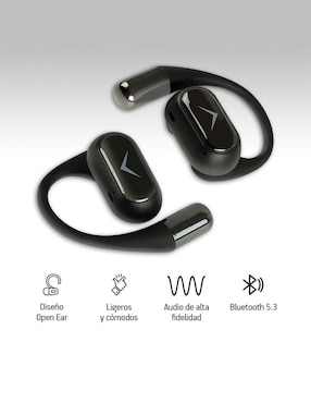 Audífonos On-Ear Akane Sport Open Ear inalámbricos con cancelación de ruido