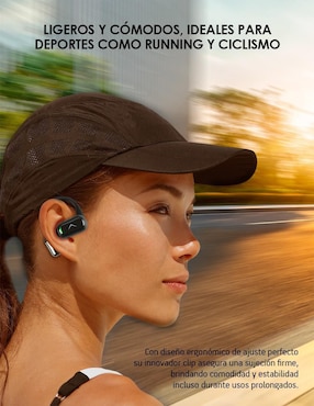 Audífonos On-Ear Akane Sport Open Ear inalámbricos con cancelación de ruido