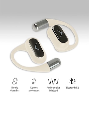 Audífonos On-Ear Akane Sport Open Ear inalámbricos con cancelación de ruido