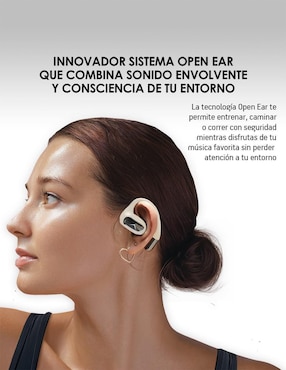 Audífonos On-Ear Akane Sport Open Ear inalámbricos con cancelación de ruido
