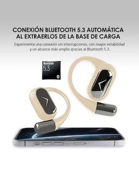 Audífonos On-Ear Akane Sport Open Ear inalámbricos con cancelación de ruido