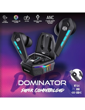 Audífonos True Wireless Binden Dark Dominator inalámbricos con cancelación de ruido