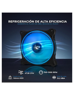 Ventilador gamer hidráulico argb Xtreme Pc Gaming