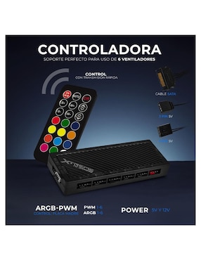 Ventilador gamer hidráulico argb Xtreme Pc Gaming
