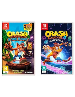Bundle Crash Bandicoot N Sane Trilogy + Crash Bandicoot 4 Nintendo bundle para Nintendo Switch