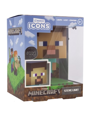 Lámpara de escritorio LED Minecraft Steve Icon