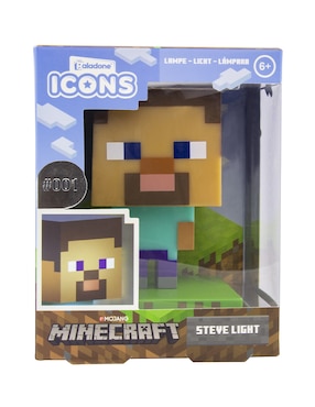 Lámpara de escritorio LED Minecraft Steve Icon