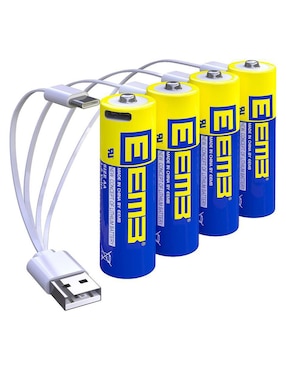 Paquete de pilas AA ión de litio Eemb 1.5 V