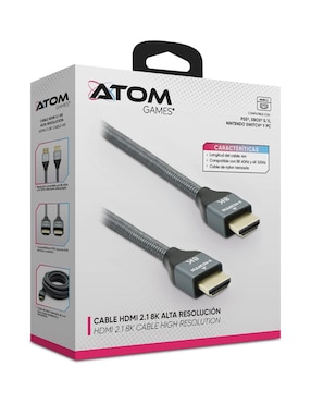 Cable HDMI 8K Atom Games de 4 m