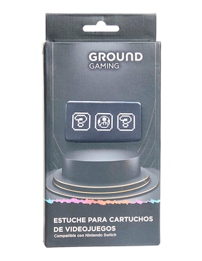 Estuche tipo cartera a presión y tapa Ground Gaming para consola