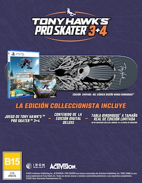 Tony Hawk'S Pro Skater 3+4 Activision collectors para PS5