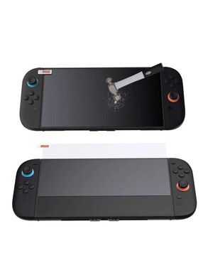 Set mica para consola Ecoshopmaster Nintendo Switch 2 de cristal templado