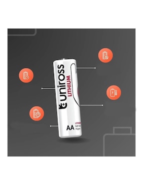 Batería AA litio Uniross 1.5 v