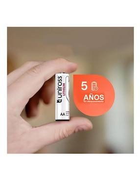 Batería AA litio Uniross 1.5 v