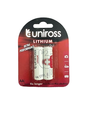 Batería AA litio Uniross 1.5 v