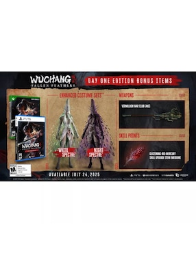 Wuchang: Fallen Feathers Playstation day one edition para PS5