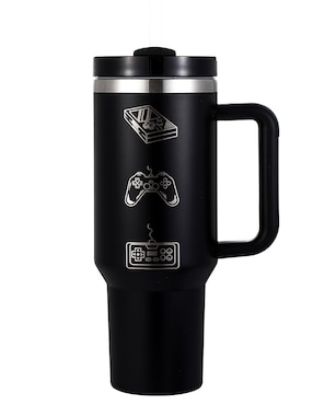 Termo Ground Gaming de metal con tapa rosca 1.2 L