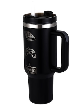 Termo Ground Gaming de metal con tapa rosca 1.2 L