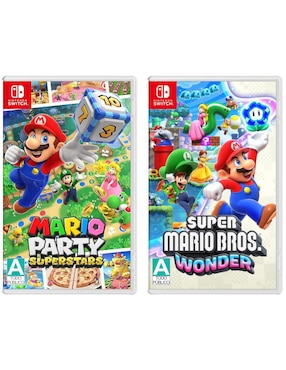 Mario Party Superstars + Super Mario Bros Wonder Nintendo bundle para Nintendo Switch