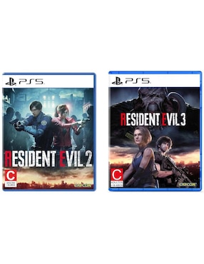 Resident Evil 2 + Resident Evil 3 Playstation bundle para PS5