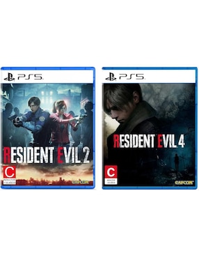 Resident Evil 2 + Resident Evil 4 Playstation bundle para PS5