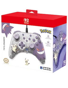 Control Hori nsx-090u alámbrico para nintendo switch 2 edición especial Gengar