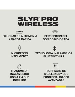 Audífonos Over-Ear Skullcandy S6SCY-R116 alámbrica e inalámbrica