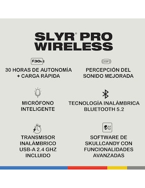 Audífonos Over-Ear Skullcandy S6SCY-R080 alámbrica e inalámbrica