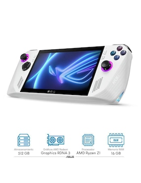 Consola portátil Asus windows 11 512 GB edición estándar Rog Ally 7 Reacondicionado