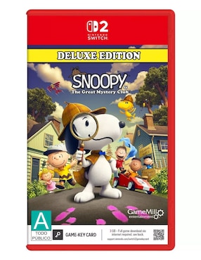 Snoopy & The Great Mystery Club Nintendo deluxe para Nintendo Switch 2