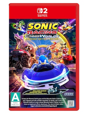 Sonic Racing: Crossworlds Launch Edition Ns2 Nintendo estándar para Nintendo Switch 2