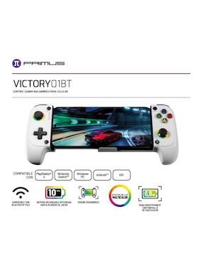Control gamepad para celular Primus Gaming compatible con Android, iOS, Windows, Nintendo Switch, PS4