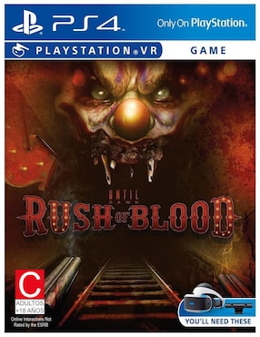 Until Dawn Rush of Blood Playstation estándar para PS4