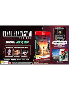 Final Fantasy VII Rebirth NSW2 Nintendo Day One Edition para Nintendo Switch 2