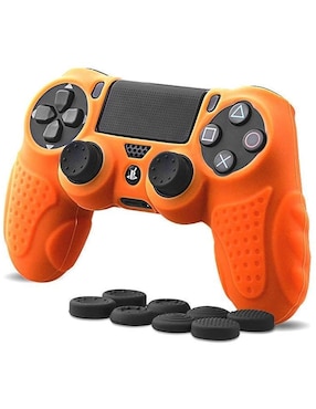 Set Funda + 8 Grips Para Controles DualShock 4 De PlayStation 4 Mandalibre