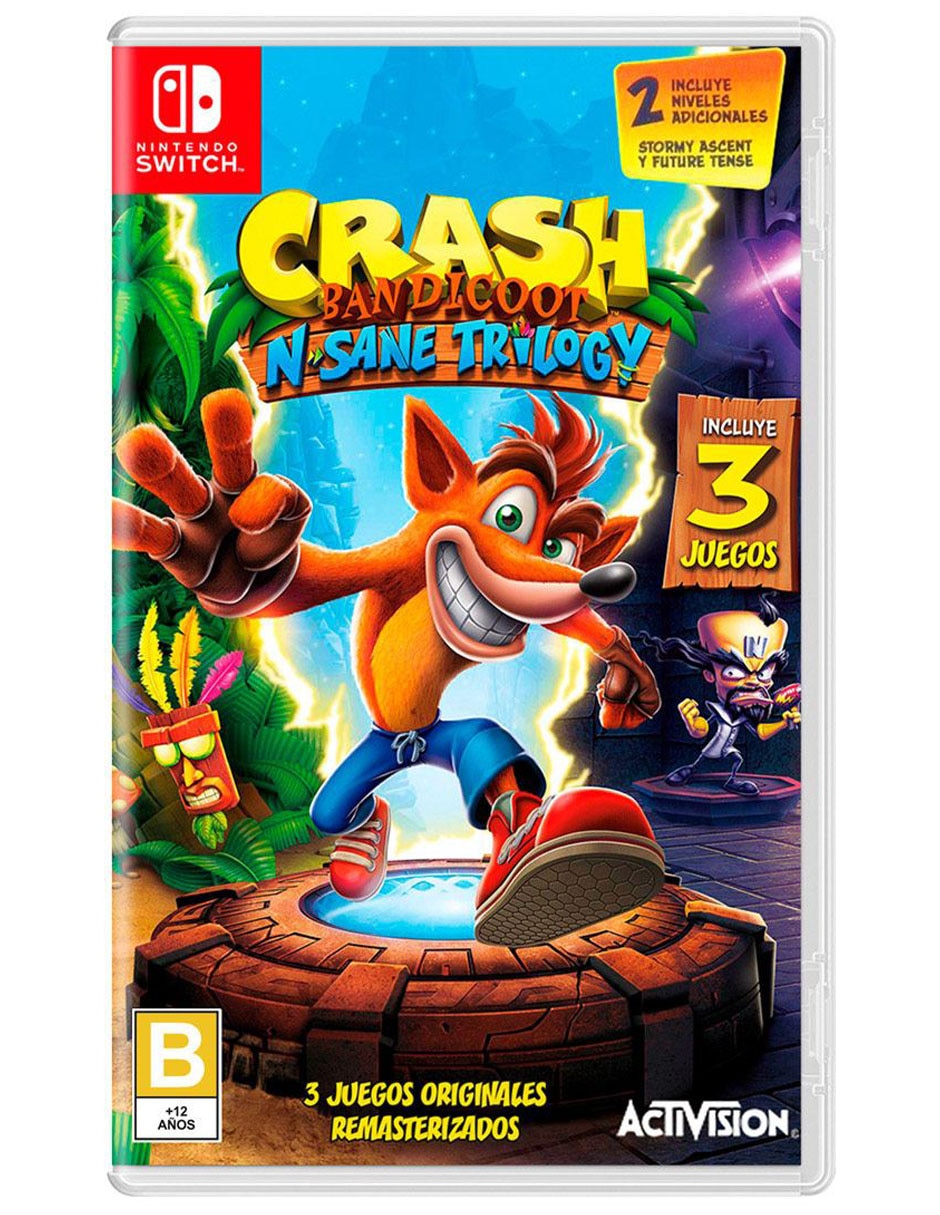 Crash Bandicoot N Sane Trilogy Regular para Nintendo Switch físico