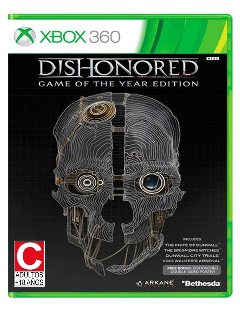 Dishonored game of the year para Xbox 360