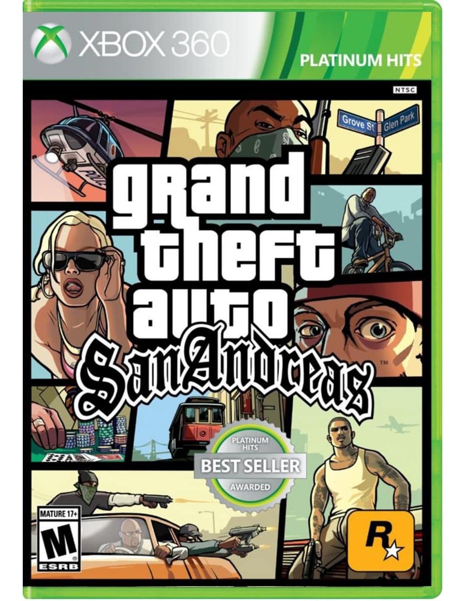 Grand Theft Auto San Andreas estándar para Xbox 360 Grand Theft Auto San Andreas estándar para Xbox 360