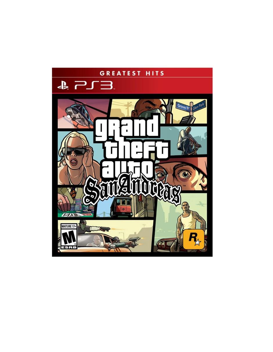 Grand Theft Auto San Andreas estándar para PS3 Toys 