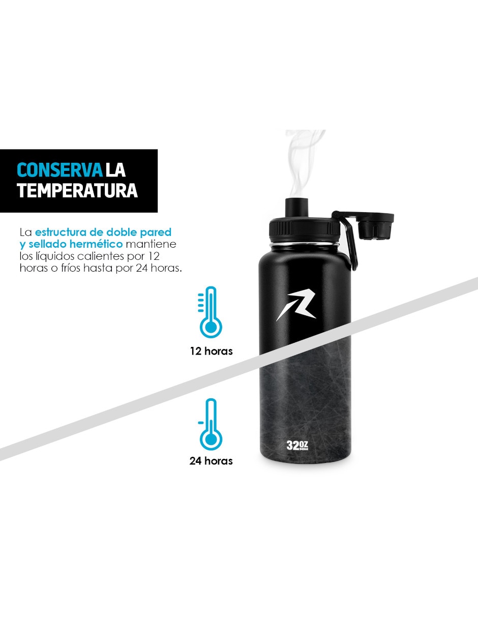 Termo Red Lemon de acero inoxidable