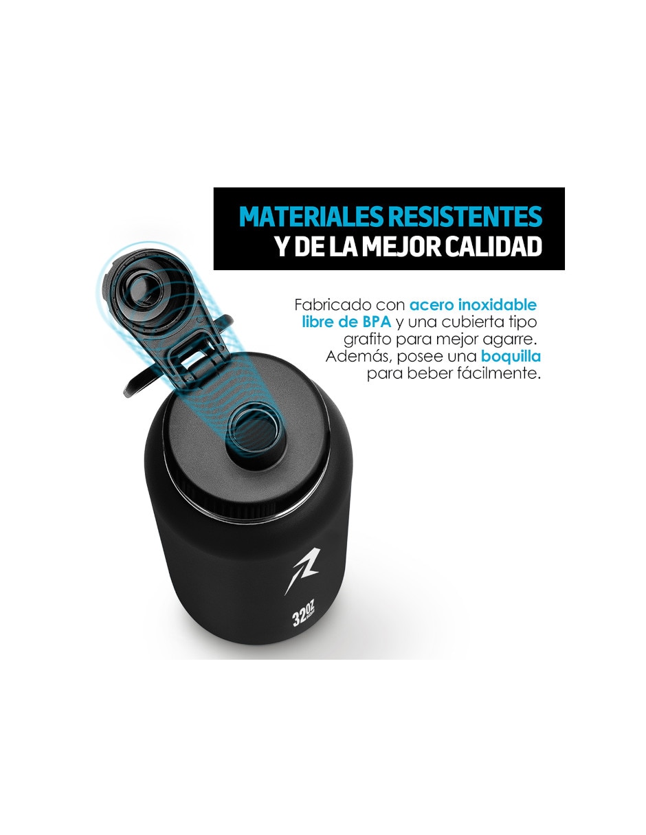Termo Red Lemon de acero inoxidable