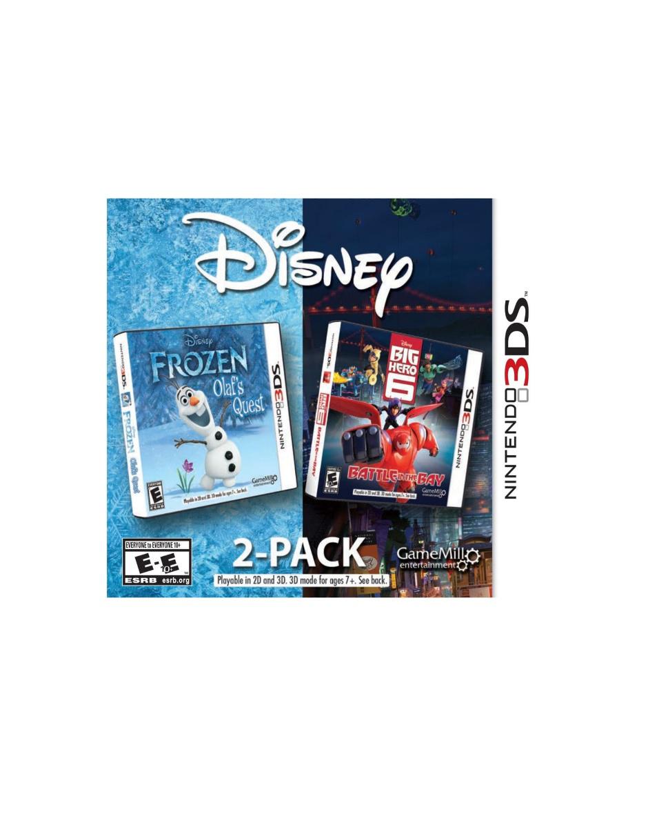 Disney: Frozen & Big Hero 6 estándar para Nintendo 3DS Disney: Frozen & Big Hero 6 estándar para Nintendo 3DS