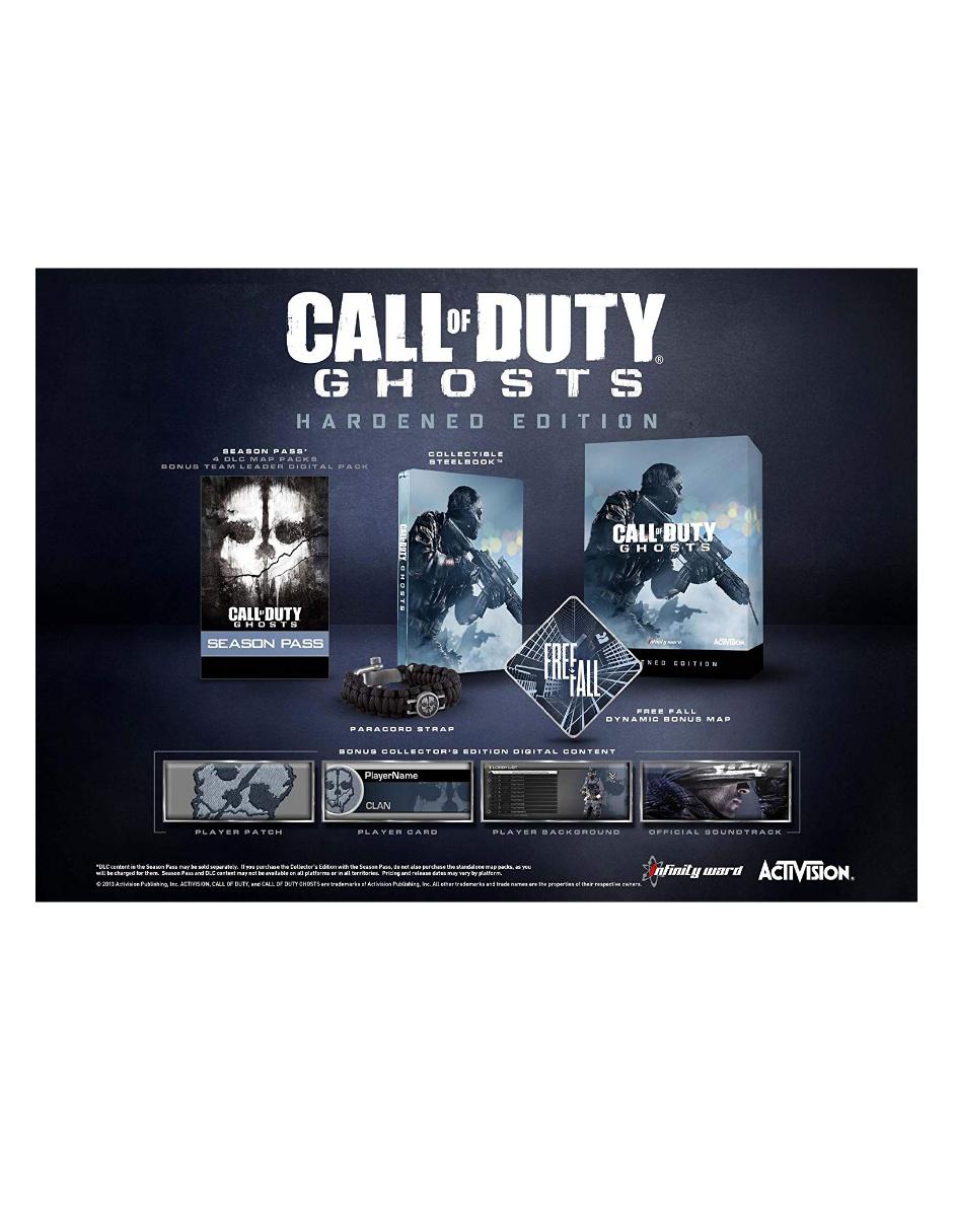 Call Of Duty Ghosts especial para Xbox 360