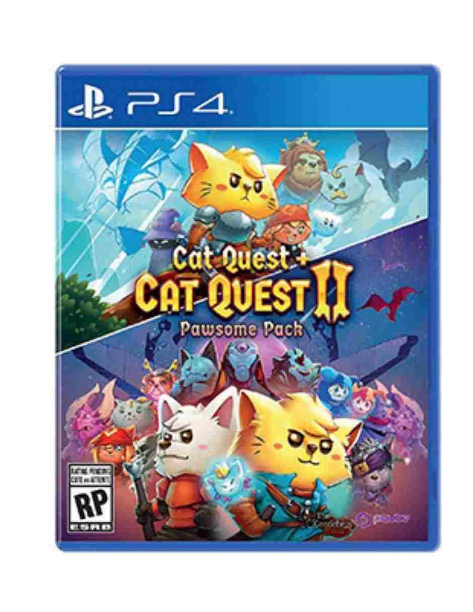 Cat Quest + Cat Quest Ii: Pawsome Pack estándar para PS4 Cat Quest + Cat Quest Ii: Pawsome Pack estándar para PS4